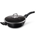 PATELNIA GŁĘBOKA Z POWŁ. GRANITOWĄ 28cm BERLINGER HAUS BLACK SILVER BH-7099