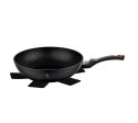 PATELNIA GRANITOWA / WOK 28CM BERLINGER HAUS BLACK ROSE BH-1638-N
