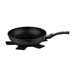 PATELNIA GRANITOWA / WOK 28CM BERLINGER HAUS BLACK ROSE BH-1638-N