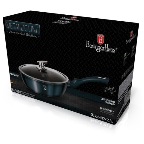 PATELNIA GRANITOWA 24CM BERLINGER HAUS METALLIC LINE AQUAMARINE BH-1880