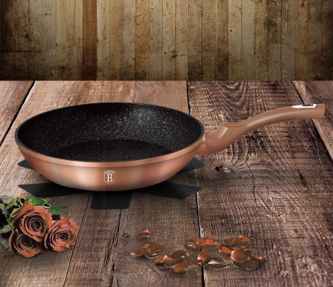 PATELNIA GRANITOWA 24CM BERLINGER HAUS METALLIC ROSE GOLD LINE BH-1509-N