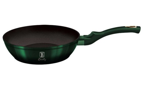 PATELNIA GRANITOWA 24CM Z POKRYWKĄ BERLINGER HAUS METALLIC LINE EMERALD BH-6049