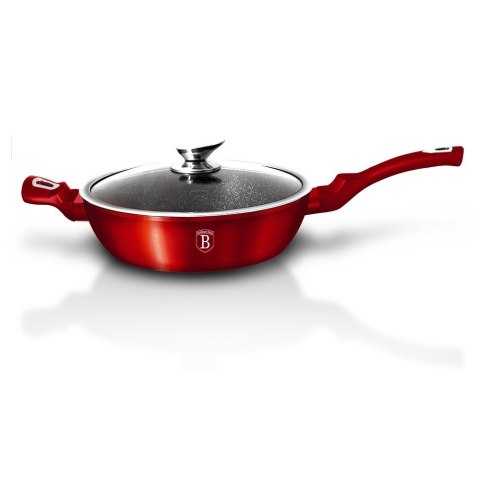 PATELNIA GRANITOWA 28CM BERLINGER HAUS BURGUNDY METALLIC LINE BH-1260-N