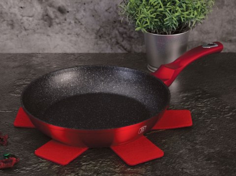PATELNIA GRANITOWA 28CM BERLINGER HAUS METALLIC LINE RED BH-1253