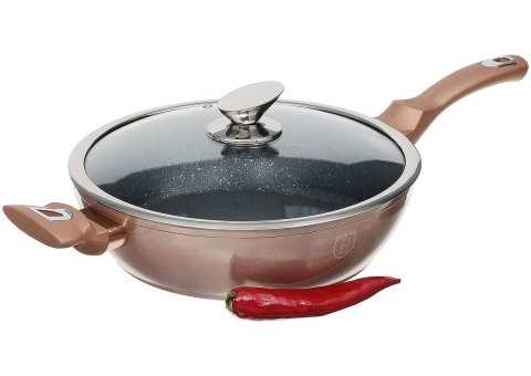 PATELNIA GRANITOWA 28CM BERLINGER HAUS METALLIC LINE ROSEGOLD BH-1518-N