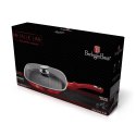 PATELNIA GRANITOWA GRILL 28CM BERLINGER HAUS METALLIC LINE BURGUNDY BH-1613-N