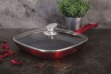 PATELNIA GRANITOWA GRILL 28CM BERLINGER HAUS METALLIC LINE BURGUNDY BH-1613-N