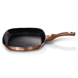 PATELNIA GRANITOWA GRILL 28CM BERLINGER HAUS METALLIC LINE ROSE GOLD BH-1521-N