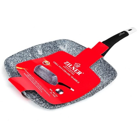 PATELNIA GRILL 28CM MARMUROWO-CERAMICZNA ZILNER ZL-7052
