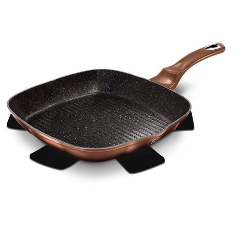 PATELNIA GRILLOWA 28x28cm BERLINGER HAUS ROSE GOLD NOIR BH-1889