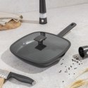 PATELNIA GRILLOWA TYTANOWA Z POKRYWKĄ 28CM BERLINGER HAUS ANTRACIT BH-8127