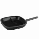 PATELNIA GRILLOWA TYTANOWA Z POKRYWKĄ 28CM BERLINGER HAUS ANTRACIT BH-8127