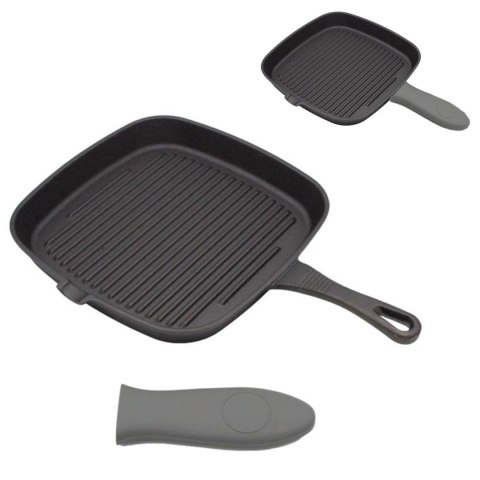 PATELNIA GRILLOWA ŻELIWNA 24X24CM BRUNBESTE BB-2668