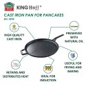 PATELNIA NALEŚNIKOWA ŻELIWNA 29 CM KINGHOFF KH-1895