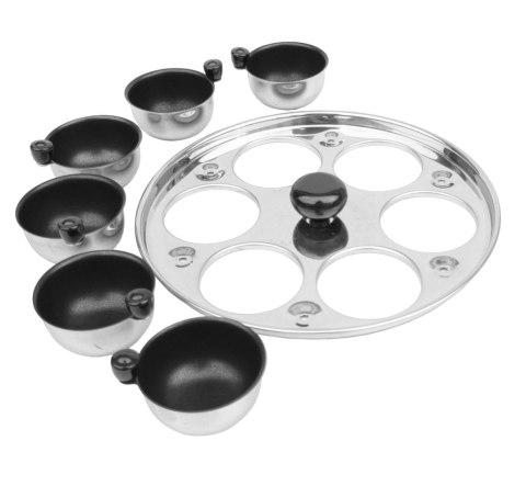 PATELNIA STALOWA Z WKŁADEM DO JAJEK 24CM KLAUSBERG KB-7607