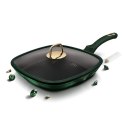 PATELNIA TYTANOWA GRILLOWA 28x28CM BERLINGER HAUS METALLIC LINE EMERALD BH-6051