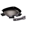 PATELNIA Z POWŁ. GRANITOWĄ GRILL 28cm Z ODPINANĄ RĄCZKĄ BERLINGER HAUS Carbon Pro BH-6914