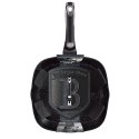 PATELNIA Z POWŁ. GRANITOWĄ GRILL 28cm Z ODPINANĄ RĄCZKĄ BERLINGER HAUS Carbon Pro BH-6914