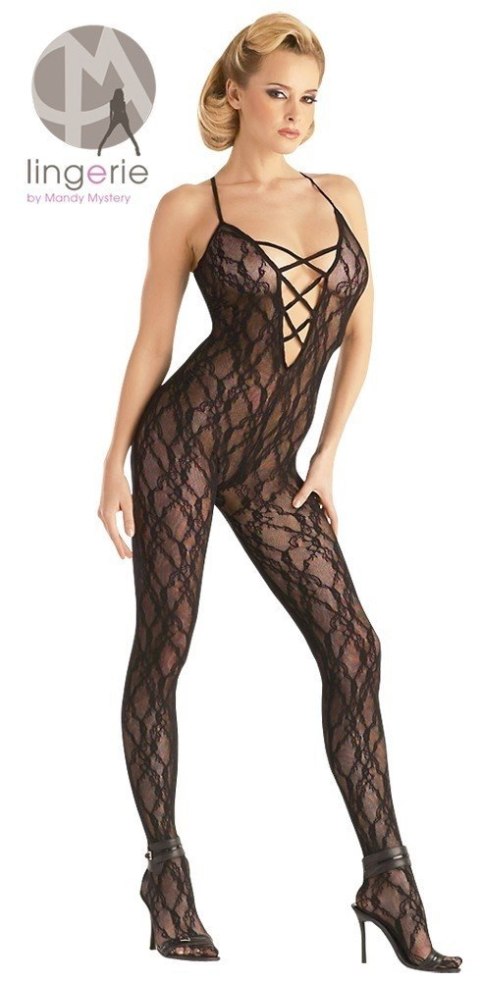 KOMBINEZON CATSUIT SCHWARZ