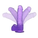 DILDO 7'' JELLY STUDS FIOLETOWE