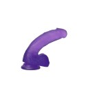 DILDO 7'' JELLY STUDS FIOLETOWE