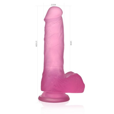 DILDO 7'' JELLY STUDS RÓŻOWE