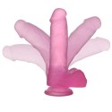 DILDO 7'' JELLY STUDS RÓŻOWE