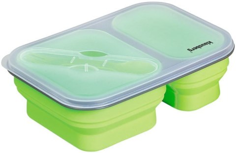 POJEMNIK LUNCHBOX SILIKONOWY 900ml 2-KOMOROWY KLAUSBERG KB-7023
