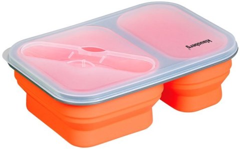 POJEMNIK LUNCHBOX SILIKONOWY 900ml 2-KOMOROWY KLAUSBERG KB-7023