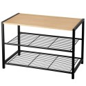 PÓŁKA REGAŁ STOJAK NA BUTY 3-POZIOMOWA 60X30X39CM BRUNBESTE BB-3535