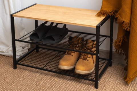 PÓŁKA REGAŁ STOJAK NA BUTY 3-POZIOMOWA 60X30X39CM BRUNBESTE BB-3535