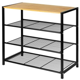 PÓŁKA REGAŁ STOJAK NA BUTY 4-POZIOMOWA 60X30X56CM BRUNBESTE BB-3394