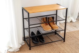 PÓŁKA REGAŁ STOJAK NA BUTY 4-POZIOMOWA 60X30X56CM BRUNBESTE BB-3394