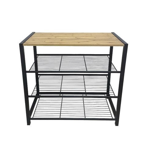 PÓŁKA REGAŁ STOJAK NA BUTY 4-POZIOMOWA 60X30X56CM BRUNBESTE BB-3394