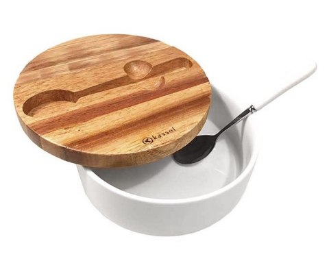 PORCELANOWA CUKIERNICA Z ŁYŻECZKĄ KASSEL no. 93557 AKACJA