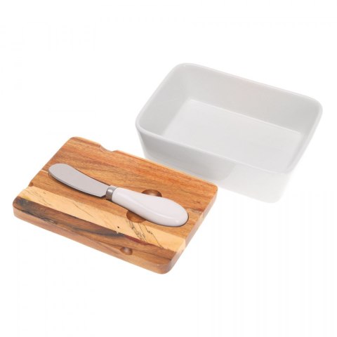 PORCELANOWA MASELNICZKA Z NOŻYKIEM KASSEL no. 93556 AKACJA