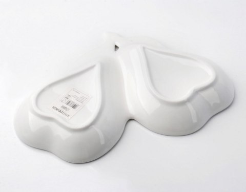 PORCELANOWY PÓŁMISEK / MISKA 2-DZIELNA GRUSZKA MONDEX HTNA6223