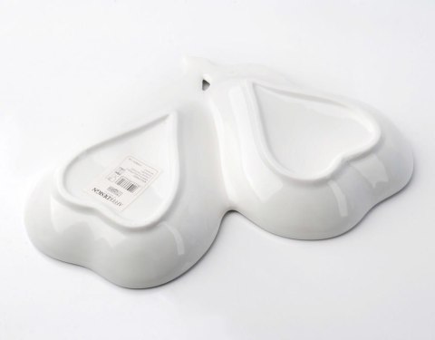 PORCELANOWY PÓŁMISEK / MISKA 2-DZIELNA GRUSZKA MONDEX HTNA6223