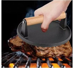 PRASKA ŻELIWNA DO MIĘSA BURGERÓW 18 CM KINGHOFF KH-1759