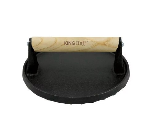 PRASKA ŻELIWNA DO MIĘSA BURGERÓW 18 CM KINGHOFF KH-1759