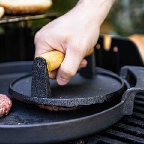 PRASKA ŻELIWNA DO MIĘSA BURGERÓW 18 CM KINGHOFF KH-1759