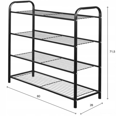 REGAŁ PÓŁKA NA BUTY 80 x 26 x 71,5cm BRUNBESTE BB-2326