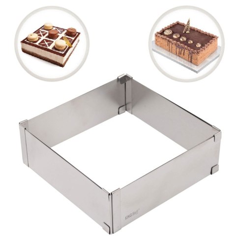 REGULOWANA FORMA DO CIASTA 28-15 X 5CM TORTOWNICA RANT CUKIERNICZY KINGHOFF KH-1906