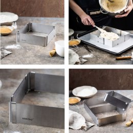 REGULOWANA FORMA DO CIASTA 28-15 X 5CM TORTOWNICA RANT CUKIERNICZY KINGHOFF KH-1906