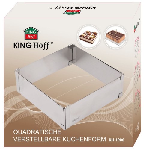 REGULOWANA FORMA DO CIASTA 28-15 X 5CM TORTOWNICA RANT CUKIERNICZY KINGHOFF KH-1906