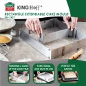 REGULOWANA FORMA DO CIASTA 34-52 X 27-18,5 X 5CM TORTOWNICA RANT CUKIERNICZY KINGHOFF KH-1907