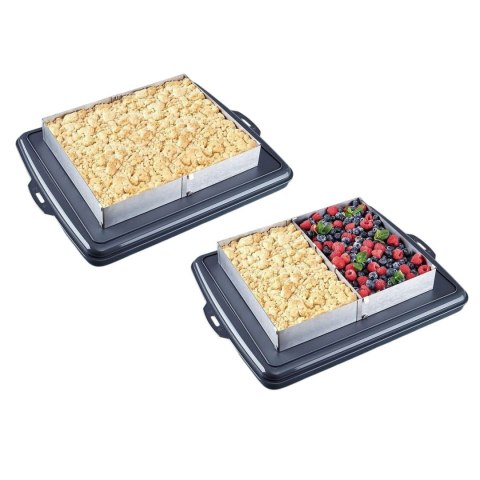 REGULOWANA FORMA DO CIASTA 34-52 X 27-18,5 X 5CM TORTOWNICA RANT CUKIERNICZY KINGHOFF KH-1907