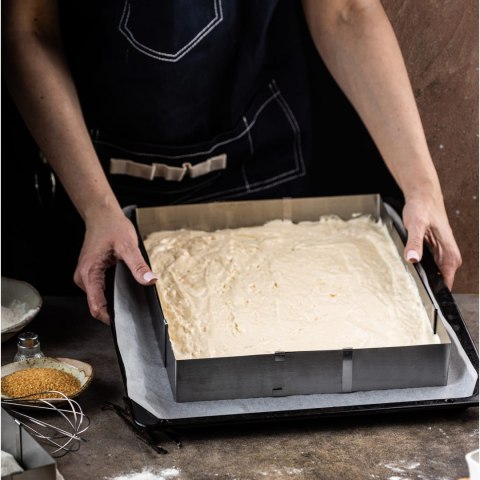 REGULOWANA FORMA DO CIASTA 34-52 X 27-18,5 X 5CM TORTOWNICA RANT CUKIERNICZY KINGHOFF KH-1907