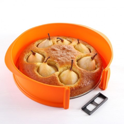 SILIKONOWA TORTOWNICA Ø26cm SZKLANY SPÓD TS-368