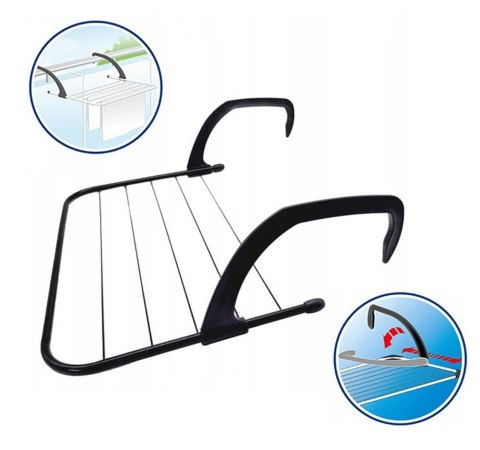 SKŁADANA SUSZARKA NA PRANIE NA GRZEJNIK KALORYFER BALKON 50 CM BRUNBESTE BB-3899